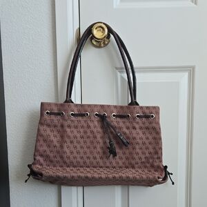 Dooney & Bourke Brown Leather Tote Sophisticated Design